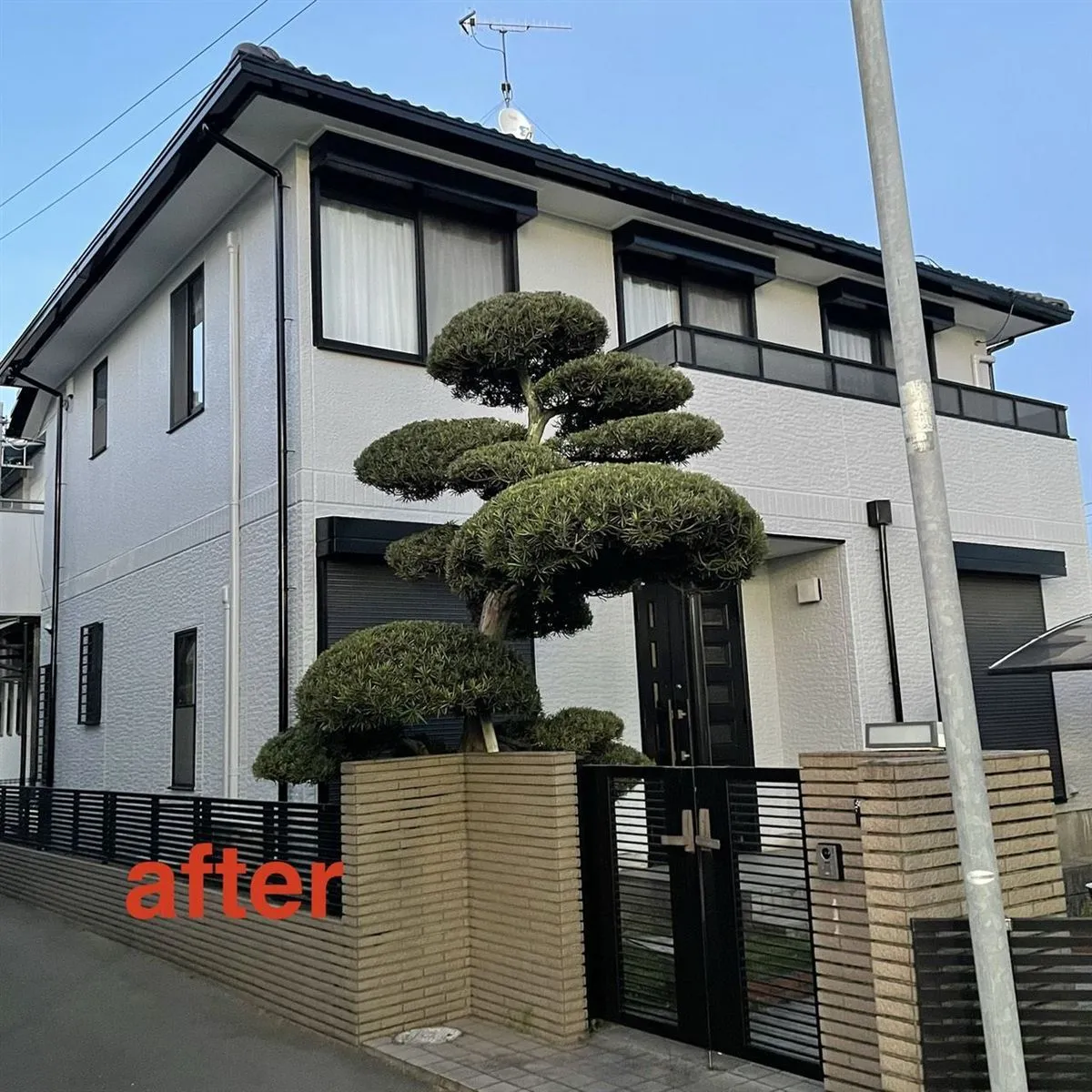 【明石市西朝霧丘】石調セラミック外壁の塗膜剥離を補修し、美しく生まれ変わりました!